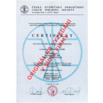 certifikát svařečská škola